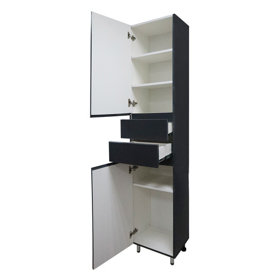 Пенал напольный Azario Эстима 40 см L CS00094560, графит - 2 Пенал напольный Azario Эстима 40 см L CS00094560, графит фото 2