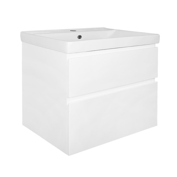 Тумба подвесная с раковиной Azario Мила 60 см CS00091362, белый матовый - 2 Тумба подвесная с раковиной Azario Мила 60 см CS00091362, белый матовый фото 2