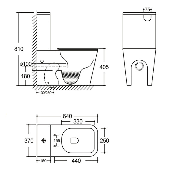Унитаз-компакт безободковый Azario Etereo AZ-8203 с тонкой крышкой микролифт (Система смыва Торнадо) фото 18