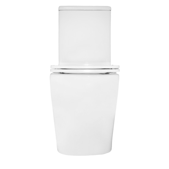 Унитаз-компакт безободковый Azario Etereo AZ-8203 с тонкой крышкой микролифт (Система смыва Торнадо) фото 13