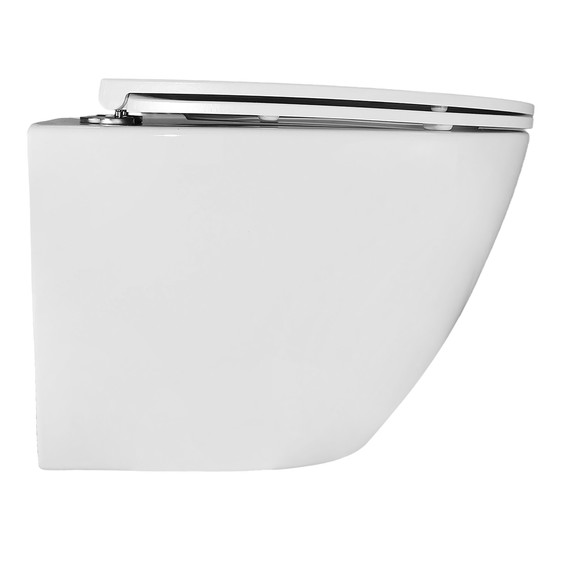 Унитаз подвесной безободковый Azario Eclat AZ-2381-A с тонкой крышкой микролифт (Система смыва Торнадо) фото 13