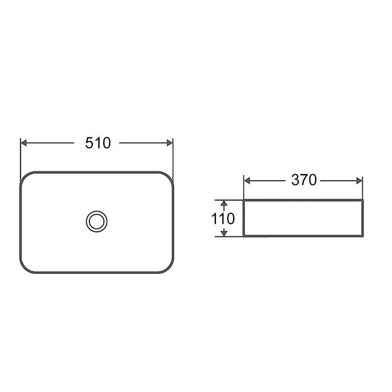 Раковина-чаша Azario 51 см AZ-78570B SP фото 3