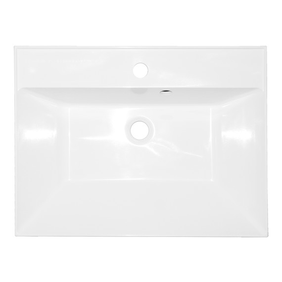 Тумба напольная с раковиной Azario Эстима 60 см CS00094592, белый глянцевый фото 5