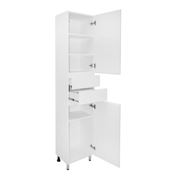 Пенал напольный Azario Эстима 40 см R CS00094559, белый глянцевый - 2 Пенал напольный Azario Эстима 40 см R CS00094559, белый глянцевый фото 2