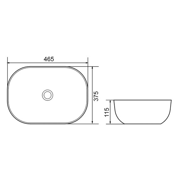 Раковина-чаша Azario 46 см AZ-2185- M819, светлый мрамор фото 5