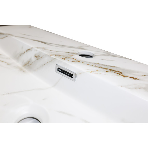 Раковина-чаша Azario 60 см AZ-2173-M845, светлый мрамор фото 4