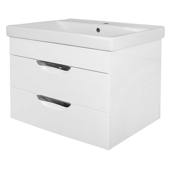 Тумба подвесная с раковиной Azario Соло 70 см CS00092804, белый глянцевый - 2 Тумба подвесная с раковиной Azario Соло 70 см CS00092804, белый глянцевый фото 2