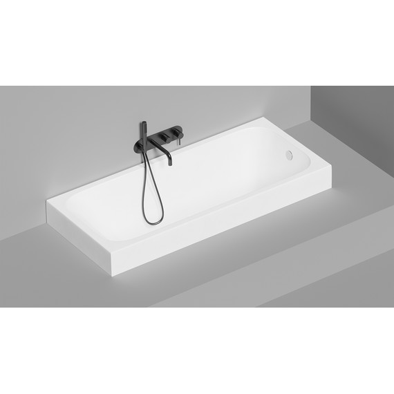 Ванна каменная Salini Orlanda 160х70 см 102015G (S-Sense) глянцевая  - 4 Ванна каменная Salini Orlanda 160х70 см 102015G (S-Sense) глянцевая  фото 4