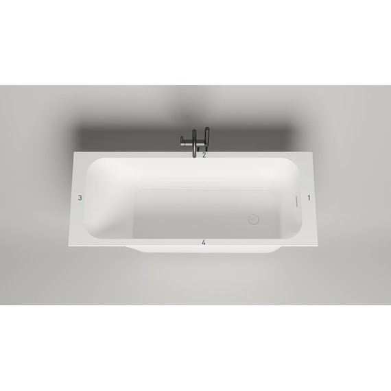 Ванна каменная Salini Orlanda Kit 170х70 см 102111M (S-Sense) матовое  фото 3