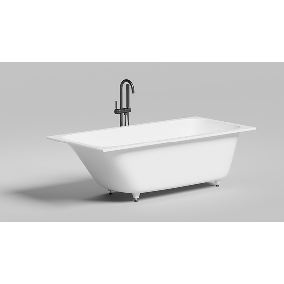 Ванна каменная Salini Orlanda Kit 170х70 см 102121M (S-Stone) матовое  фото 2