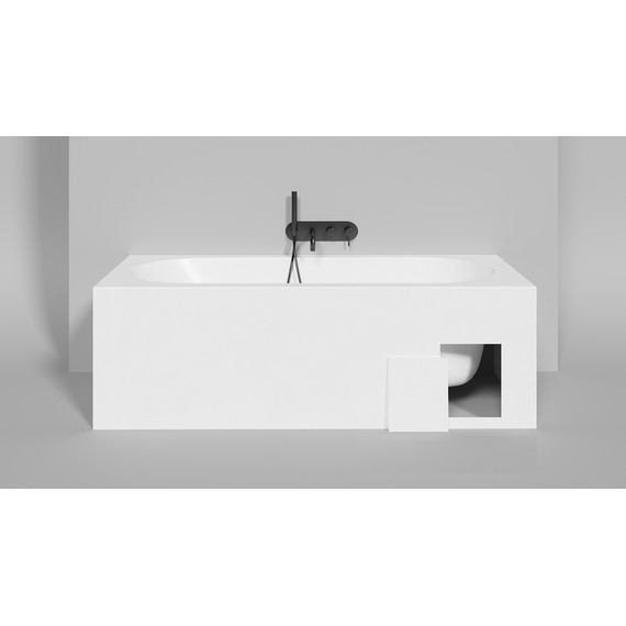 Ванна каменная Salini Ornella 180х80 см 102322M (S-Stone) матовая  фото 7