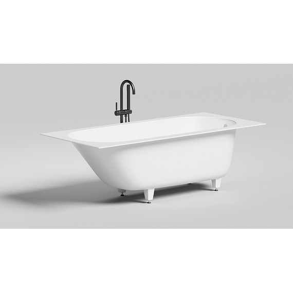 Ванна каменная Salini Ornella 180х80 см 102312G (S-Sense) глянцевая  фото 2