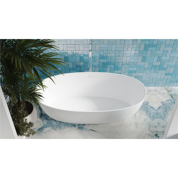 Ванна каменная Salini Alda 170x80 см 101912G (S-Sense) глянцевая фото 7