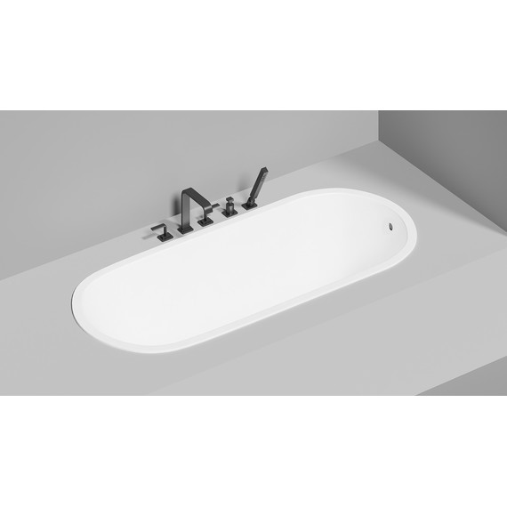 Ванна каменная Salini Ornella 180х80 см 102312G (S-Sense) глянцевая  фото 11