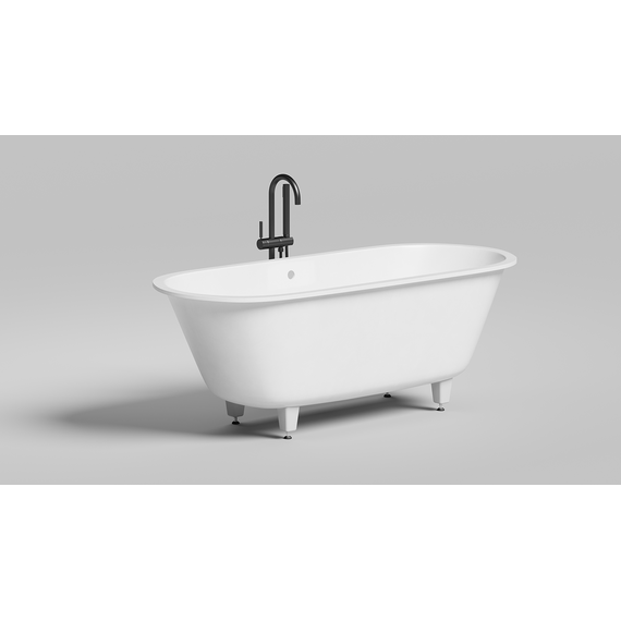 Ванна каменная Salini Ornella 180x80 см 103421M (S-Stone) матовая фото 8