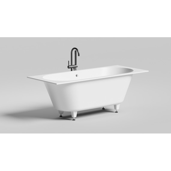 Ванна каменная Salini Ornella 180x80 см 103421M (S-Stone) матовая фото 2