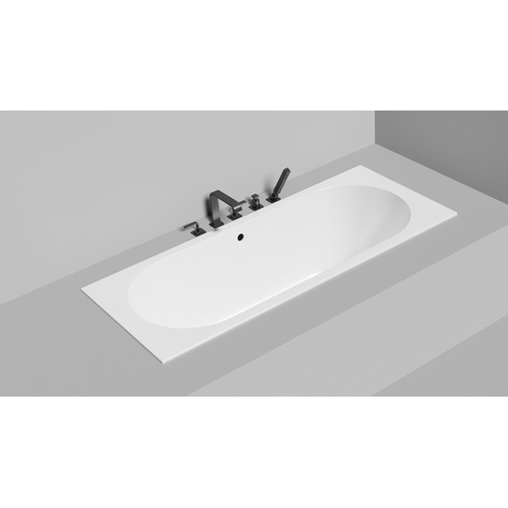 Ванна каменная Salini Ornella 180x80 см 103421M (S-Stone) матовая фото 4