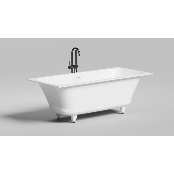 Ванна каменная Salini Orlanda 170x75 см 103313G (S-Sense) глянцевая - 2 Ванна каменная Salini Orlanda 170x75 см 103313G (S-Sense) глянцевая фото 2