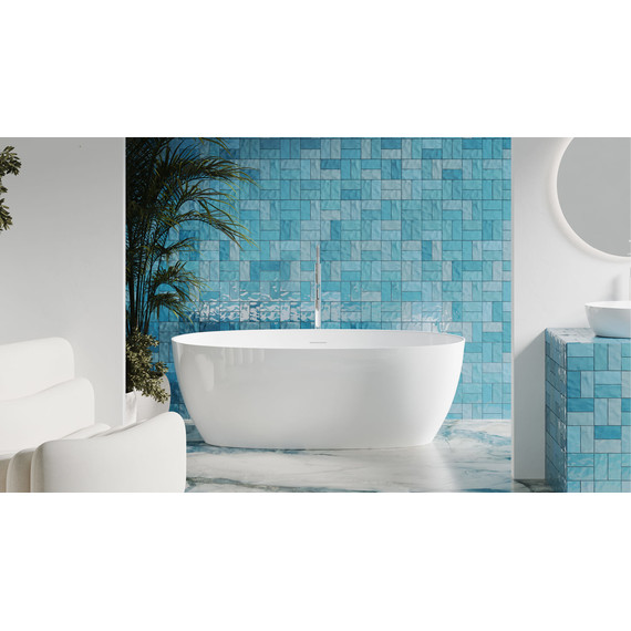 Ванна каменная Salini Alda 175x92 см 101911SM (S-Stone) матовая фото 5