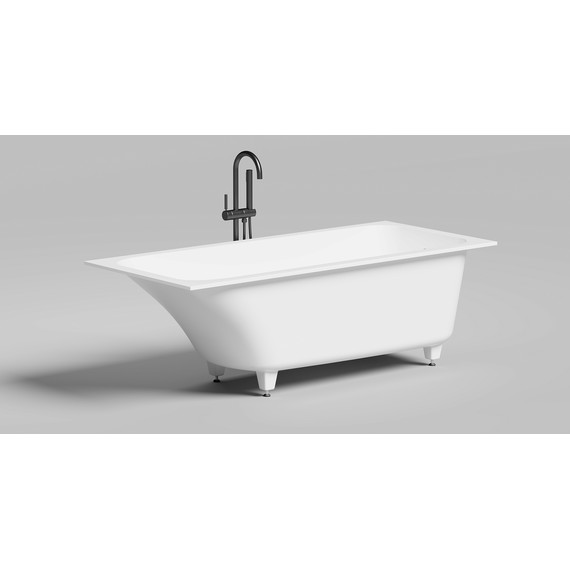 Ванна каменная Salini Orlanda 170x75 см 102117M (S-Sense) матовая - 2 Ванна каменная Salini Orlanda 170x75 см 102117M (S-Sense) матовая фото 2