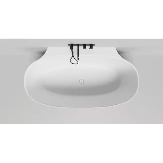 Ванна каменная Salini Alda Wall 170x90 см 101915G (S-Sense) глянцевая фото 3