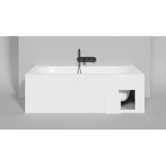 Ванна каменная Salini Ornella 180x80 см 102412M (S-Sense) матовая - 7 Ванна каменная Salini Ornella 180x80 см 102412M (S-Sense) матовая фото 7