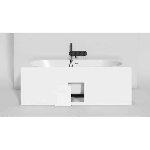 Ванна каменная Salini Ornella 180x80 см 103521M (S-Stone) матовая - 7 Ванна каменная Salini Ornella 180x80 см 103521M (S-Stone) матовая фото 7