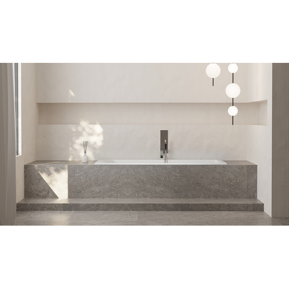 Ванна каменная Salini Cascata 180x80 см 104213G (S-Sense) глянцевая - 5 Ванна каменная Salini Cascata 180x80 см 104213G (S-Sense) глянцевая фото 5