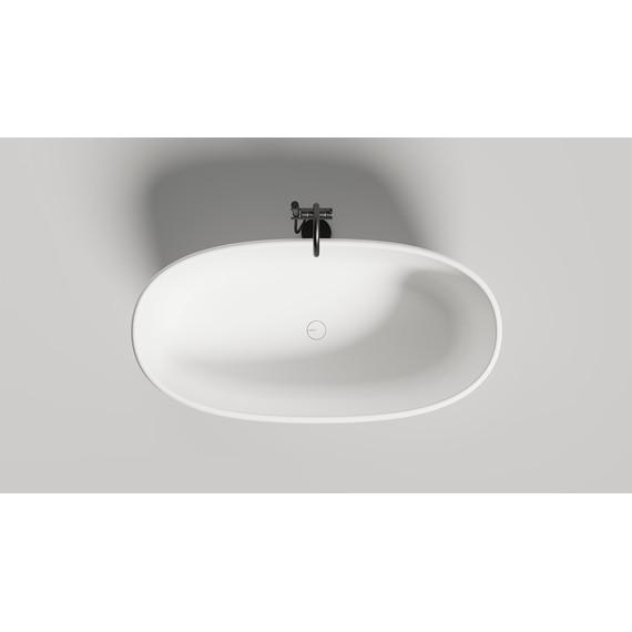 Ванна каменная Salini Luce 150x75 см 100122M (S-Stone) матовая - 3 Ванна каменная Salini Luce 150x75 см 100122M (S-Stone) матовая фото 3