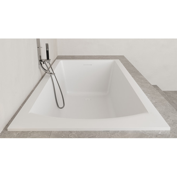 Ванна каменная Salini Cascata 180x80 см 104513M (S-Sense) матовая - 7 Ванна каменная Salini Cascata 180x80 см 104513M (S-Sense) матовая фото 7