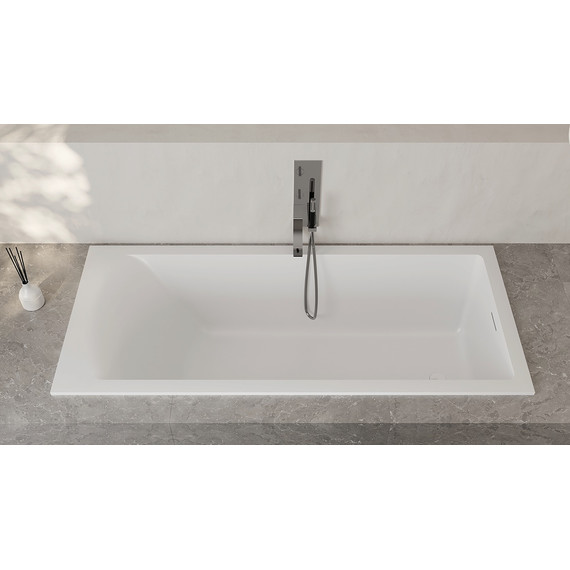 Ванна каменная Salini Cascata 180x80 см 104523M (S-Stone) матовая - 8 Ванна каменная Salini Cascata 180x80 см 104523M (S-Stone) матовая фото 8