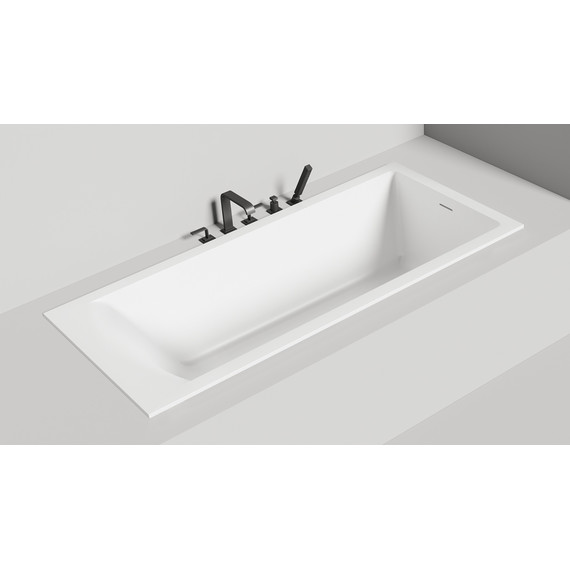 Ванна каменная Salini Cascata 180x80 см 104513G (S-Sense) глянцевая - 4 Ванна каменная Salini Cascata 180x80 см 104513G (S-Sense) глянцевая фото 4