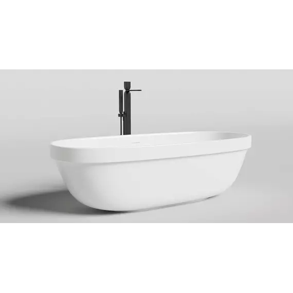 Ванна каменная Salini Greca 180x80 см 104821M (S-Stone) матовая - 2 Ванна каменная Salini Greca 180x80 см 104821M (S-Stone) матовая фото 2