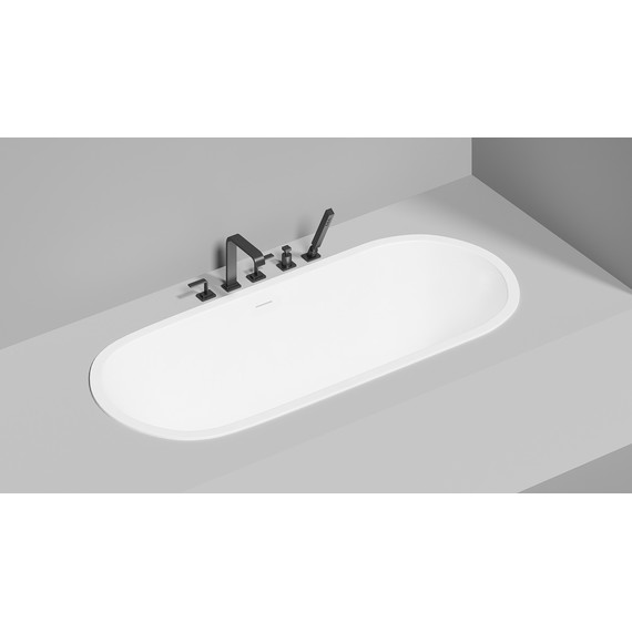 Ванна каменная Salini Ornella 180x80 см 103521M (S-Stone) матовая - 11 Ванна каменная Salini Ornella 180x80 см 103521M (S-Stone) матовая фото 11