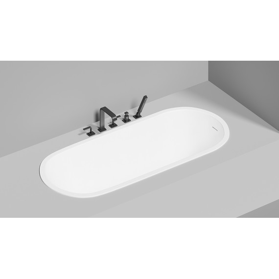Ванна каменная Salini Ornella 180x80 см 102412M (S-Sense) матовая - 11 Ванна каменная Salini Ornella 180x80 см 102412M (S-Sense) матовая фото 11
