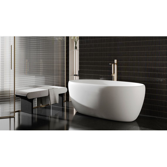 Ванна каменная Salini Luce 150x75 см 100122M (S-Stone) матовая - 6 Ванна каменная Salini Luce 150x75 см 100122M (S-Stone) матовая фото 6