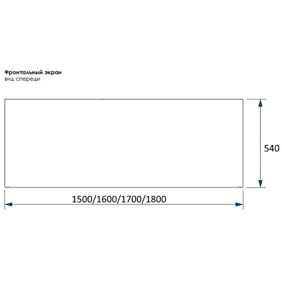 Фронтальная панель универсальная Vento Italy 170 см фото 2