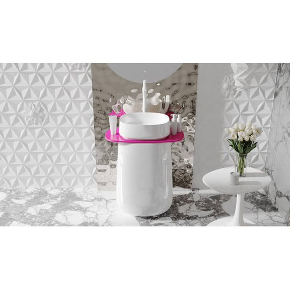 Раковина напольная Salini Oriente Totem 70 см 1303101M (S-Sense) матовая фото 4