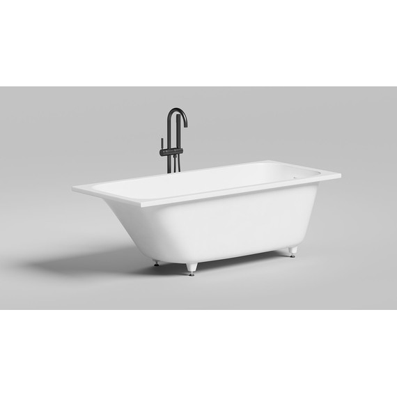 Ванна каменная Salini Orlanda 160x70 см 102115G (S-Sense) глянцевая - 2 Ванна каменная Salini Orlanda 160x70 см 102115G (S-Sense) глянцевая фото 2