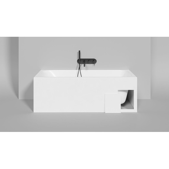 Ванна каменная Salini Orlanda 160x70 см 102115G (S-Sense) глянцевая - 7 Ванна каменная Salini Orlanda 160x70 см 102115G (S-Sense) глянцевая фото 7