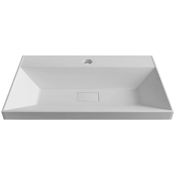 Тумба напольная с раковиной AN Сабина 60H 60 см, белый фото 2