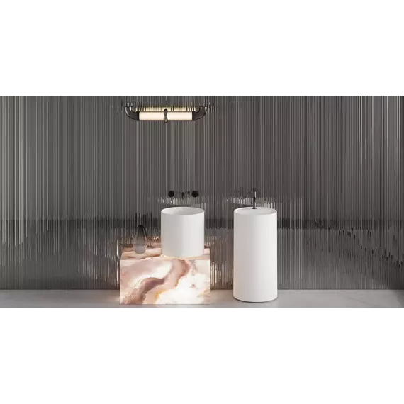 Раковина напольная Salini Armonia Round Top 01 45 см 130411TG (S-Sense) глянцевая фото 4