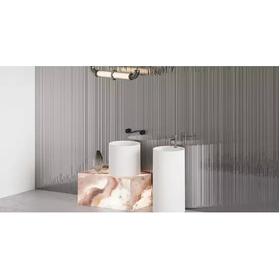 Раковина напольная Salini Armonia Round Top 01 45 см 130421TM (S-Stone) матовая фото 5