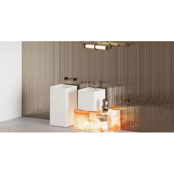 Раковина напольная Salini Armonia Square 01 45 см 130511G (S-Sense) глянцевая фото 4