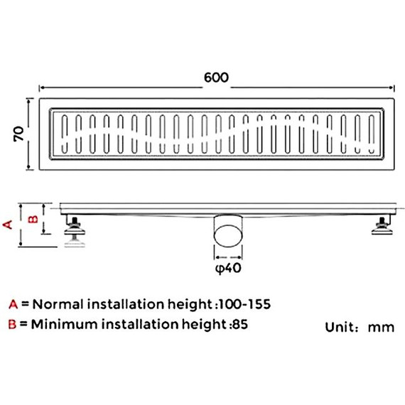 Трап Gappo 60 см G86007-33, золото фото 3