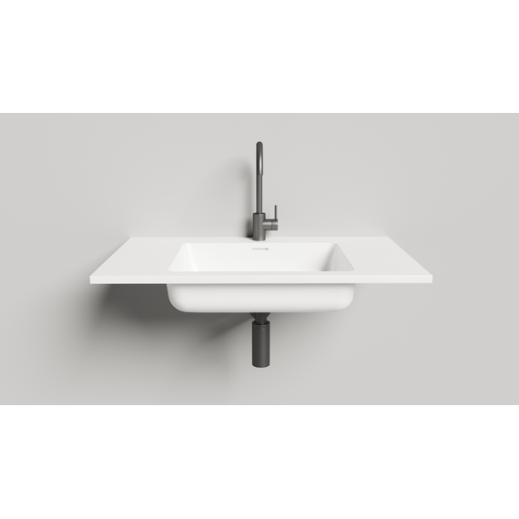 Раковина подвесная Salini Onda 80 80 см 1402201M (S-Stone) матовая фото 2