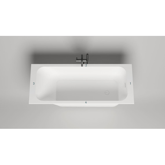 Ванна каменная Salini Orlanda 170x70 см 102111G (S-Sense) глянцевая - 3 Ванна каменная Salini Orlanda 170x70 см 102111G (S-Sense) глянцевая фото 3