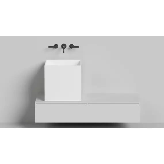 Раковина-чаша Salini Armonia Square 03 45 см 130523M (S-Stone) матовая - 3 Раковина-чаша Salini Armonia Square 03 45 см 130523M (S-Stone) матовая фото 3