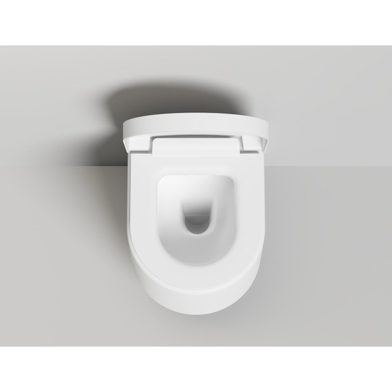 Унитаз подвесной безободковый Salini Gemelli 240121KSM с крышкой микролифт (S-Stone) белый матовый фото 4