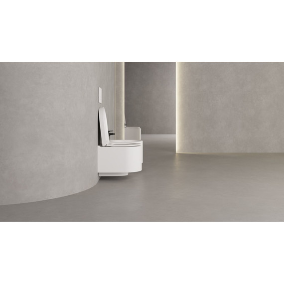 Унитаз подвесной безободковый Salini Gemelli 240121KSM с крышкой микролифт (S-Stone) белый матовый фото 6